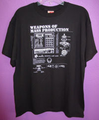 Exact Science T-Shirt - Weapons Of Mass Production - Blue L ACCESSORY