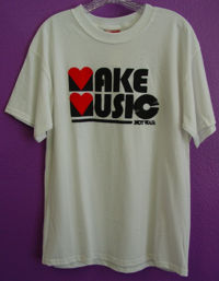 Exact Science T-Shirt - Make Music Not War - White L,Xl ACCESSORY
